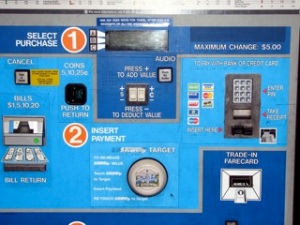Washington, DC, metro (subway) ticket machine